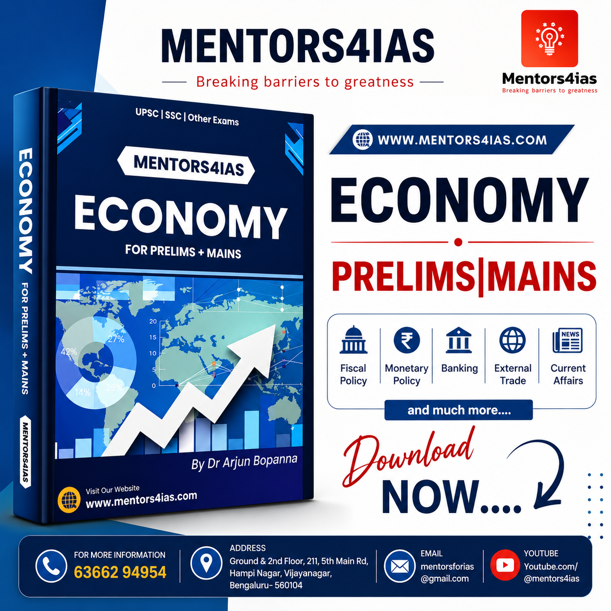 ECONOMY [E-Copy] for UPSC Prelims & Mains by Dr Arjun Bopanna